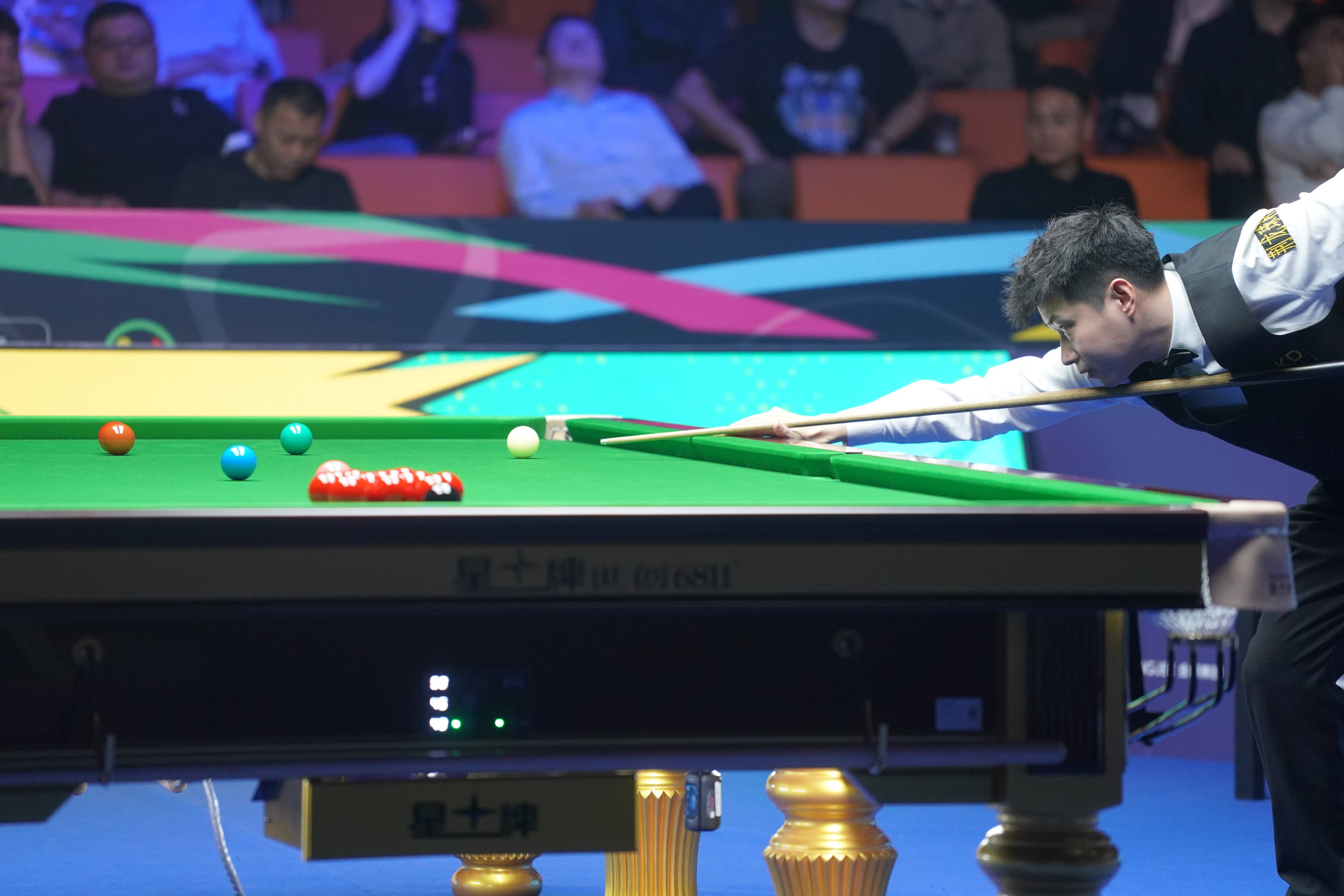 (体育)斯诺克——巡回赛国际锦标赛:赵心童晋级四强